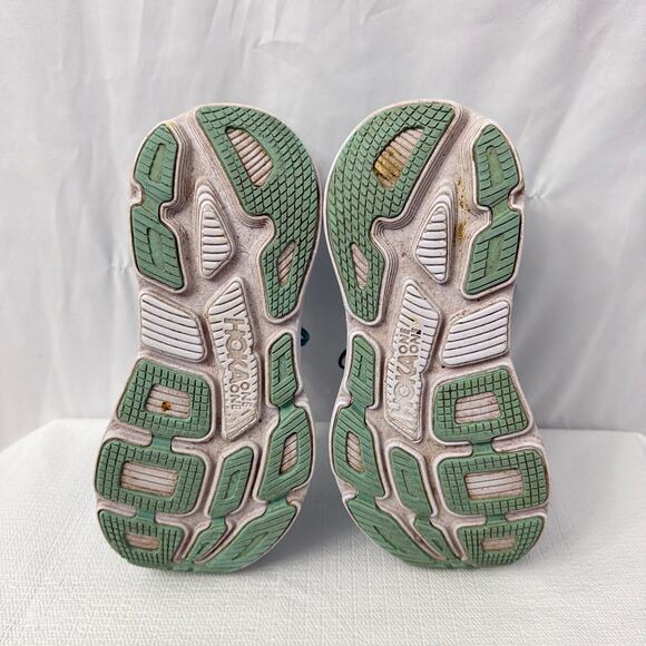 Hoka One One Bondi 7 Shoes Womens Size 7.5 Aquarelle Eggshell Blue Running - Picture 8 of 8
